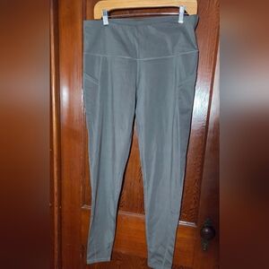 Moss Green Gym Leggings XL With Pockets